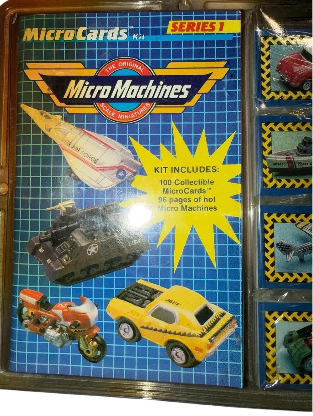 Micro Machines MicroCards Kit Series 1 1989 Sealed New 100 Collectible Original
